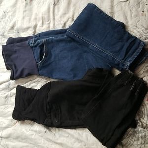2 maternity jeans